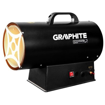 Теплова гармата газова GRAPHITE 58GE101, акумуляторна 18В, 30кВт, 500м куб./г, 0.7бар 58GE101 фото