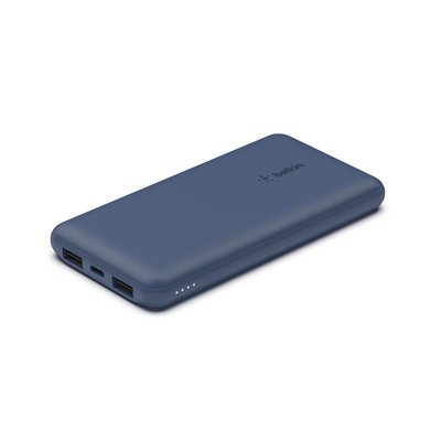 Аккумулятор портативный литий-ионный Power Bank Belkin 10000мА·ч 15Вт, 2хUSB-A/USB-C, голубой BPB011BTBL фото
