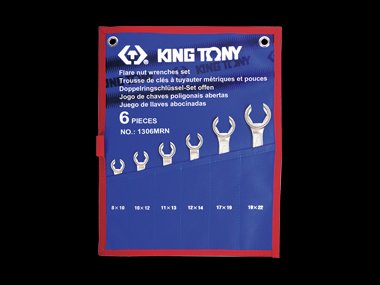 Набор ключей разрезные 6шт. 8-22 мм KING TONY 1306MRN 1306MRN фото