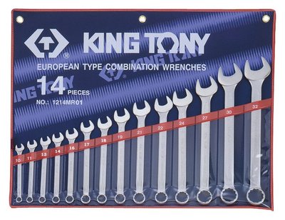 Набір ключів комбі 14 шт. (10-32 мм) KING TONY 1214MR01 1214MR01 фото