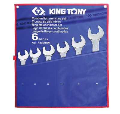 Набір ключів комбі (34-50 мм) 6 предметів KING TONY 1296MRN 1296MRN фото