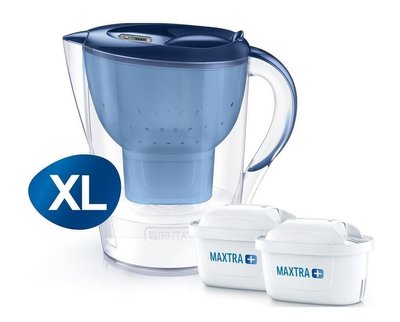 Фільтр-глечик Brita Marella XL Memo + 2 картриджа 3.5 л (2.2 л очищеної води), синій 1040565 фото