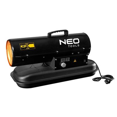 Теплова гармата дизель/гас Neo Tools, 20 кВт, 550 м3/год, прямого нагріву, бак 19л, витрата 1.9л/год, IPX4 90-080 фото