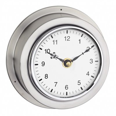Часы настенные TFA "Maritim", нерж. сталь, d=140x56 мм (60301454) 60301454 фото